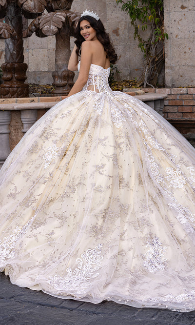 Rachel Allan RQ1172 - Corset Quinceanera Gown with Beaded Detail Quinceanera Dresses