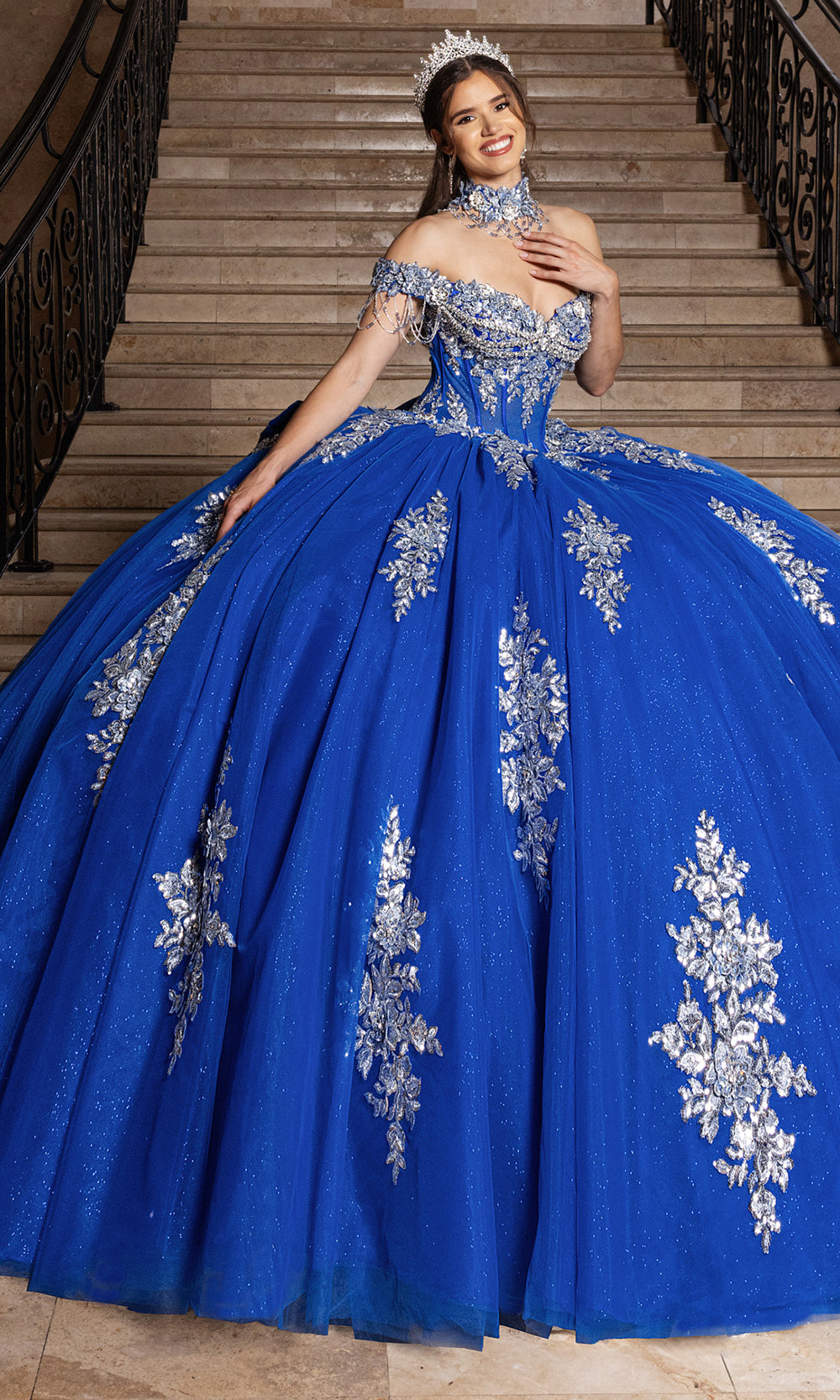 Rachel Allan RQ1183 - Couture Quinceanera Gown Quinceanera Dresses in Royol Silver