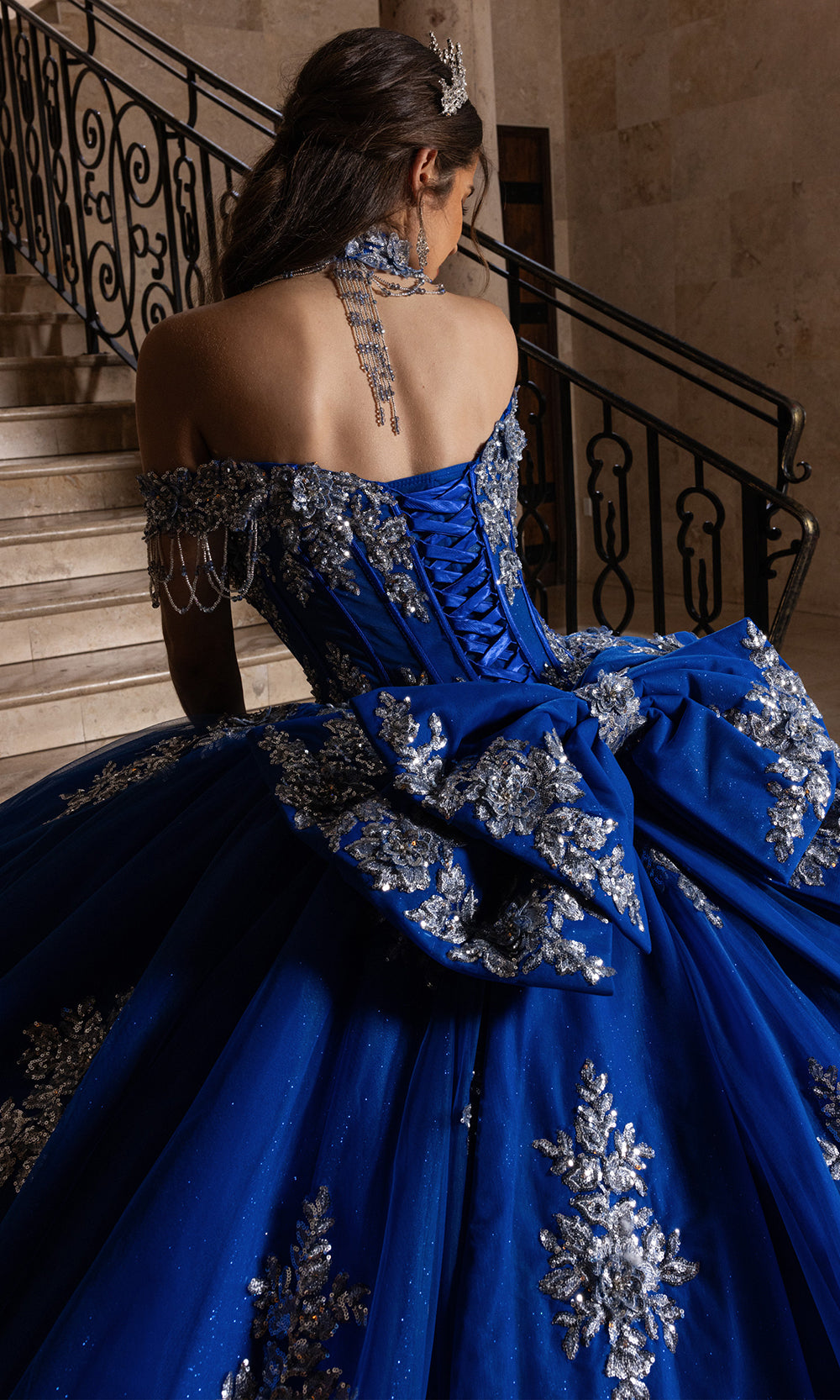 Rachel Allan RQ1183 - Couture Quinceanera Gown Quinceanera Dresses in Royol Silver
