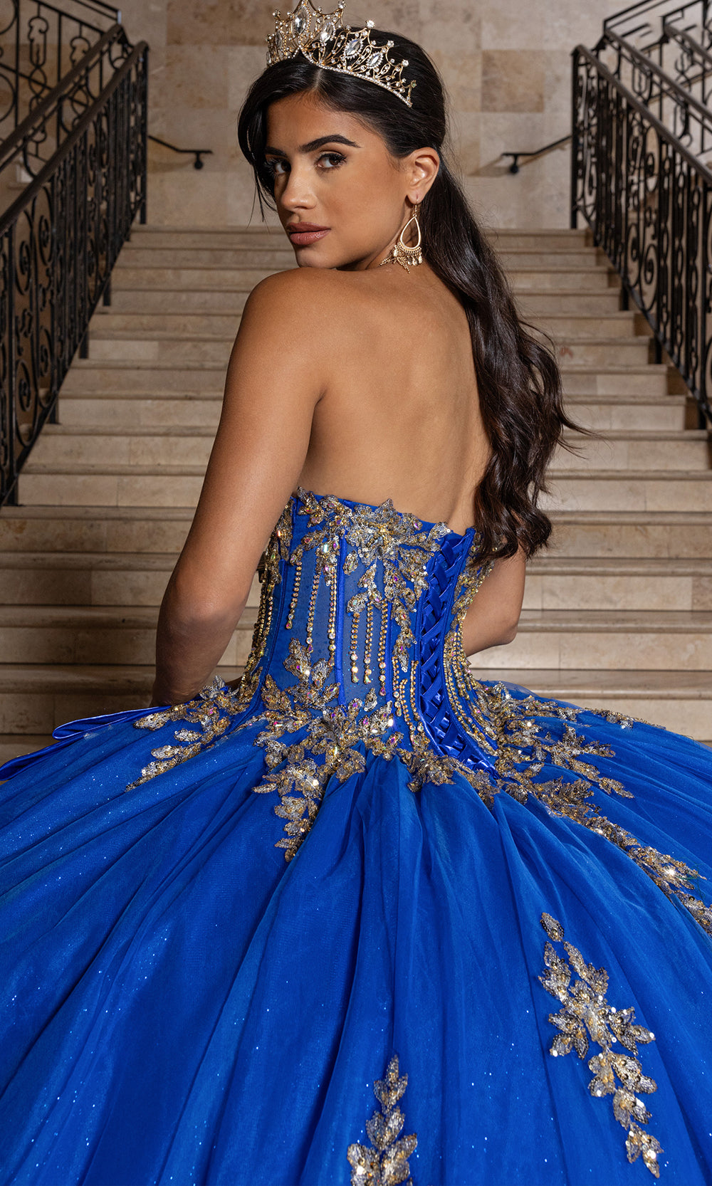 Rachel Allan RQ1186 - Couture Quinceanera Ball Gown Quinceanera Dresses in Royal Gold