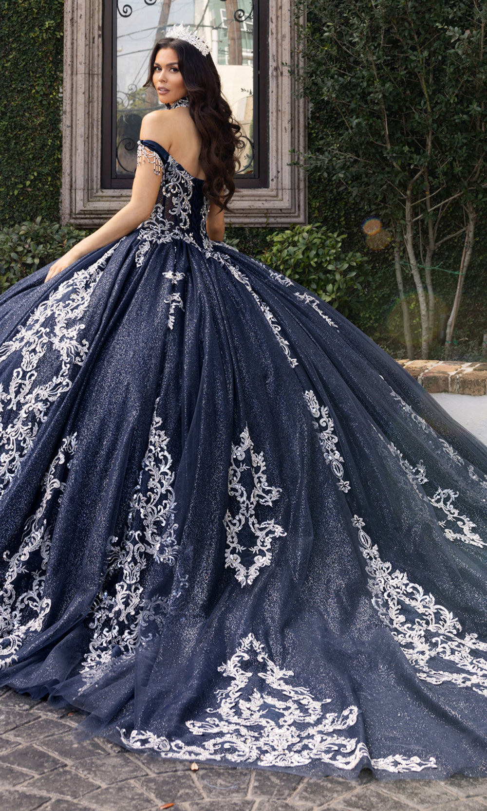 Rachel Allan RQ2230 - Cowl Neck Satin Corset Ballgown Quinceanera Dresses
