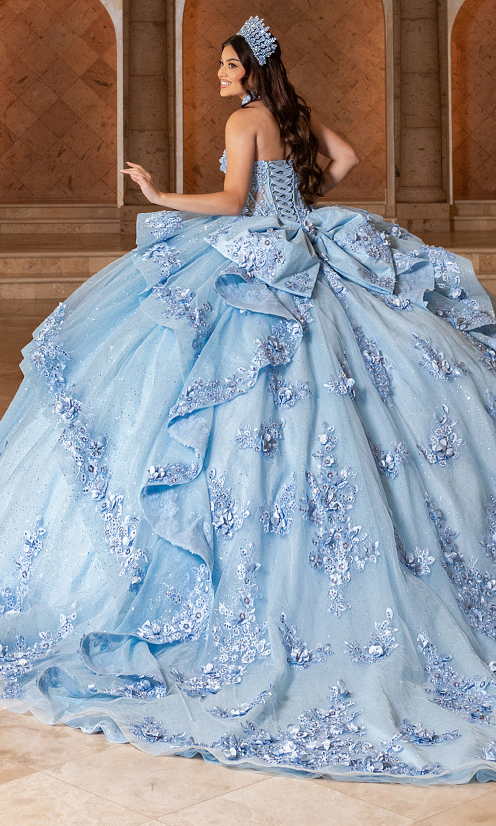 Rachel Allan RQ2241 - Couture Quinceanera Ball Gown Quinceanera Dresses in Powder Blue
