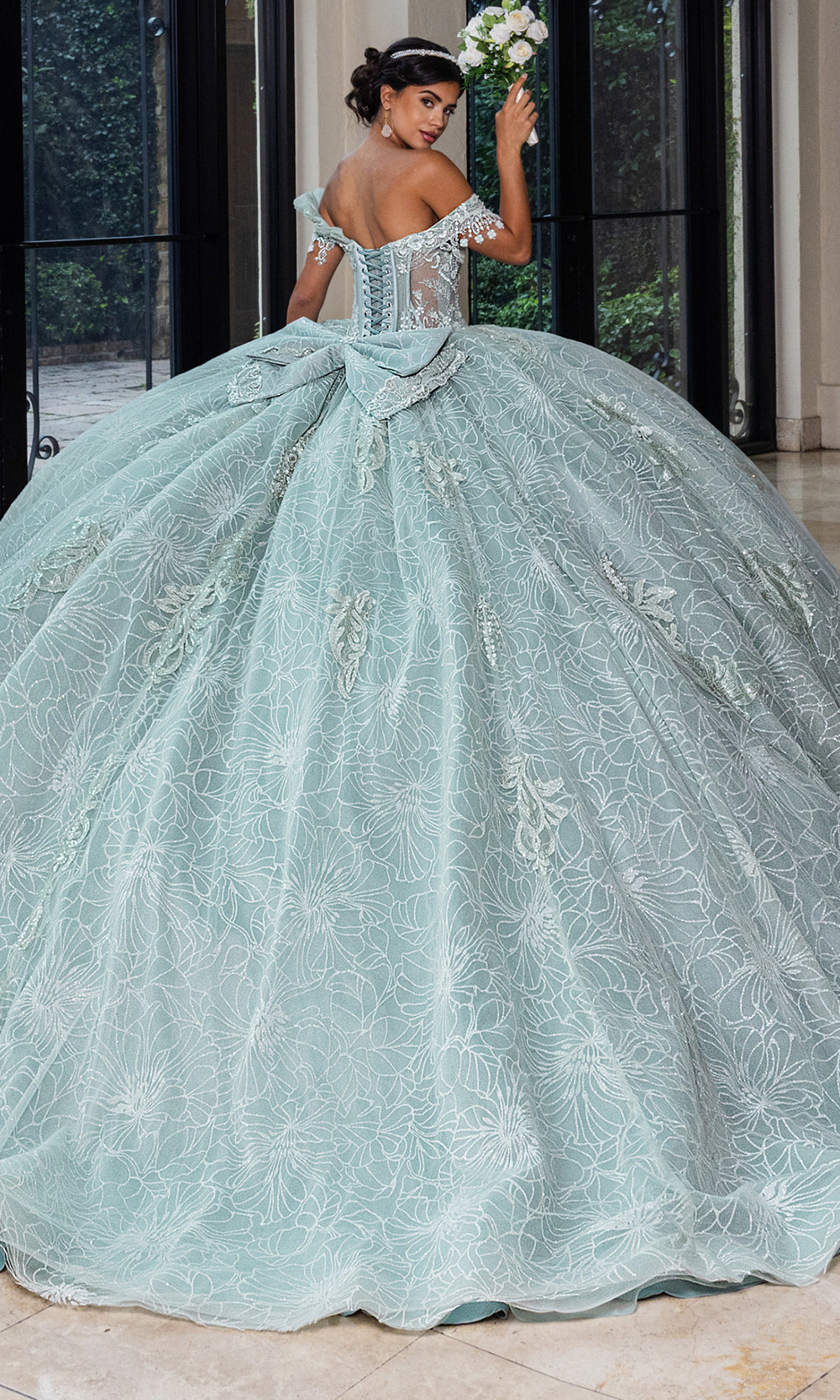 Rachel Allan RQ2246 - Romantic Quinceanera Gown Quinceanera Dresses in Mist