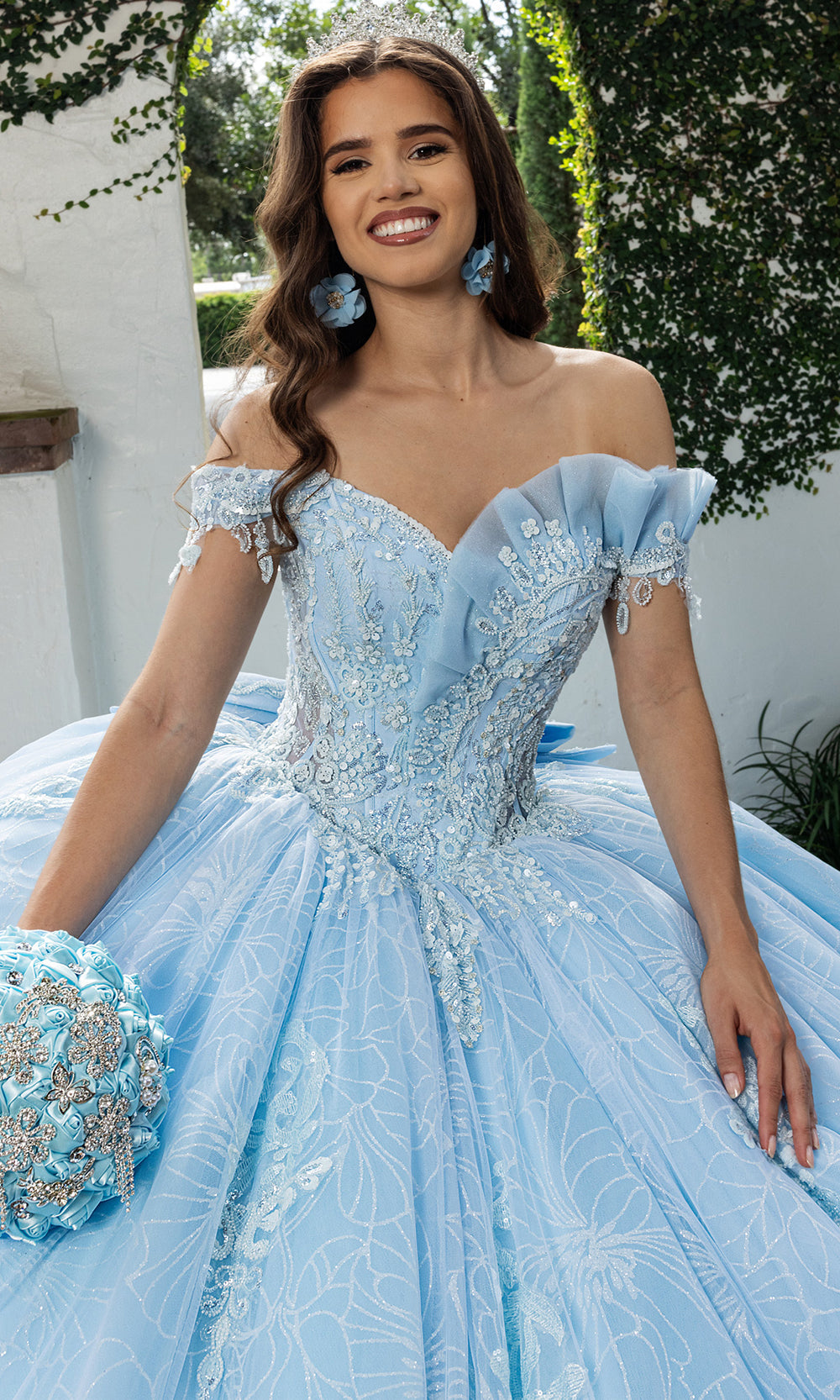 Rachel Allan RQ2246 - Romantic Quinceanera Gown Quinceanera Dresses in Powder Blue