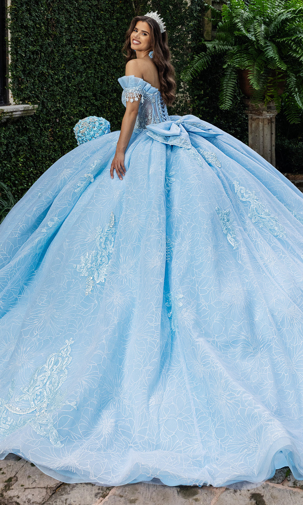 Rachel Allan RQ2246 - Romantic Quinceanera Gown Quinceanera Dresses in Powder Blue