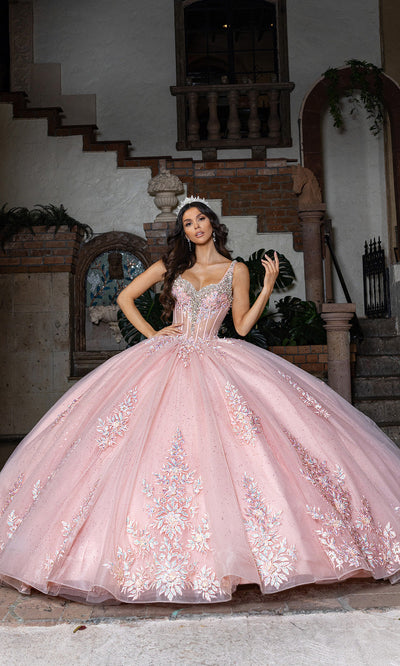 Rachel Allan RQ3158 - Layered Embroidered Sleeveless Gown Quinceanera Dresses