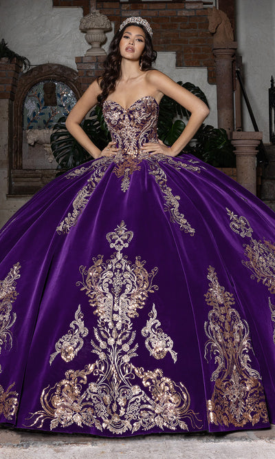 Rachel Allan RQ3160 - Sweetheart Sparkle Detail Ballgown Quinceanera Dresses
