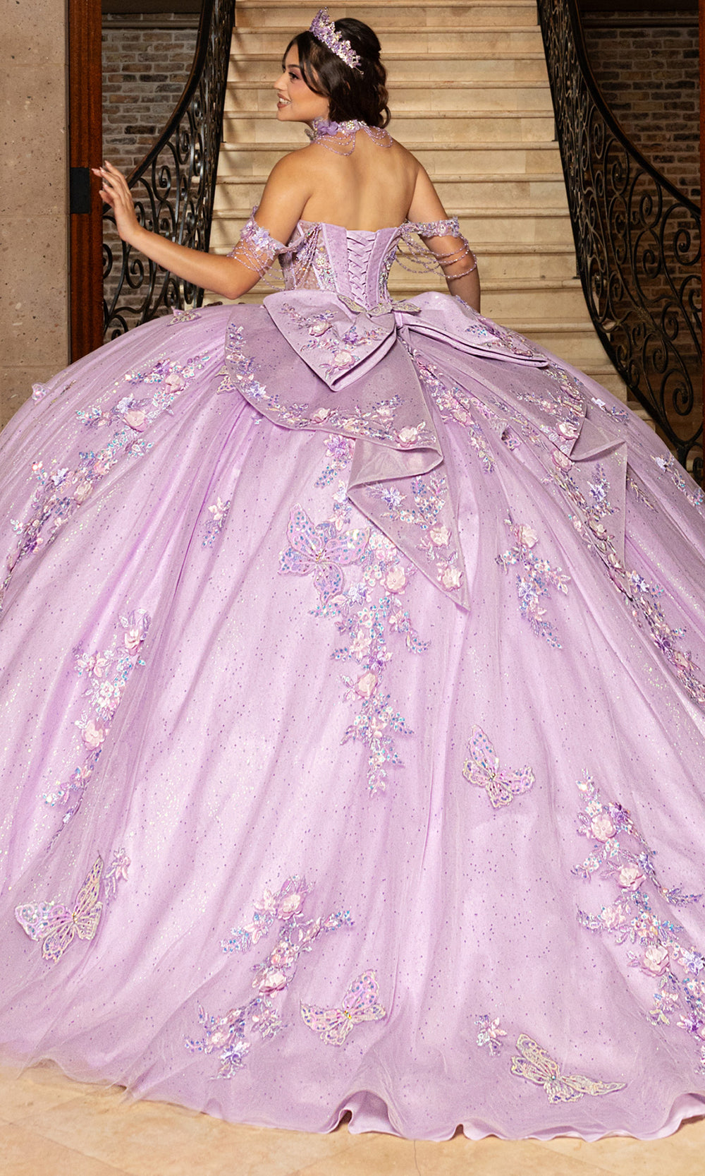 Rachel Allan RQ3176 - Off Shoulder Quinceanera Dress Quinceanera Dresses in Lilac