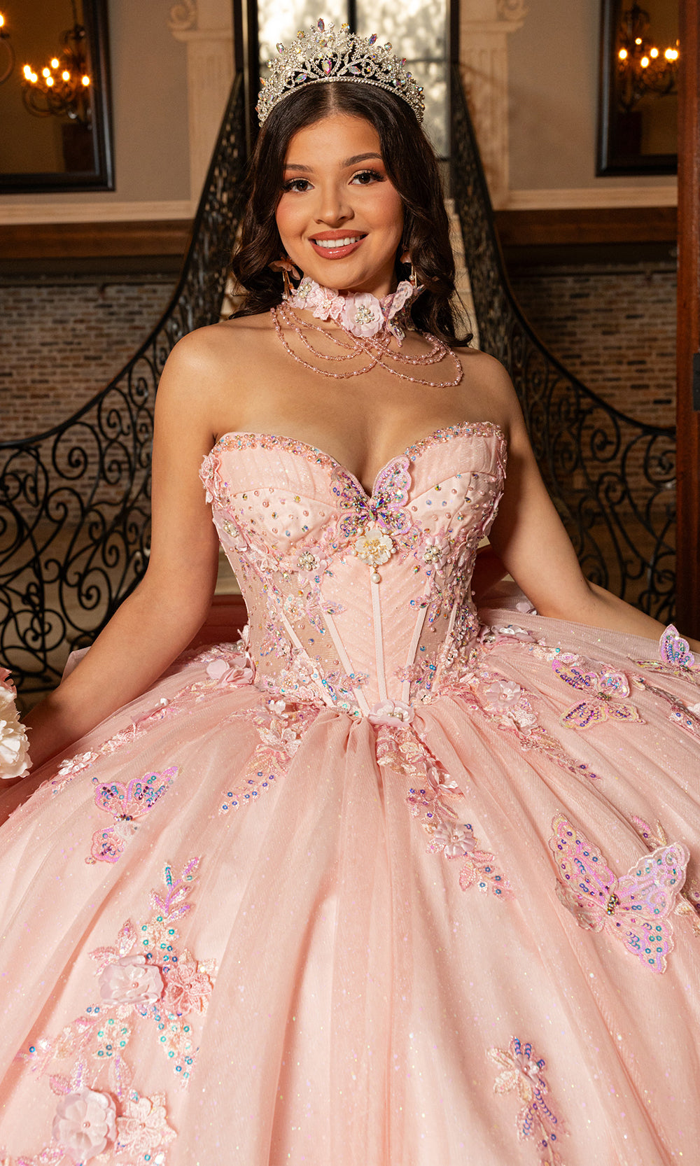 Rachel Allan RQ3176 - Off Shoulder Quinceanera Dress Quinceanera Dresses in Blush