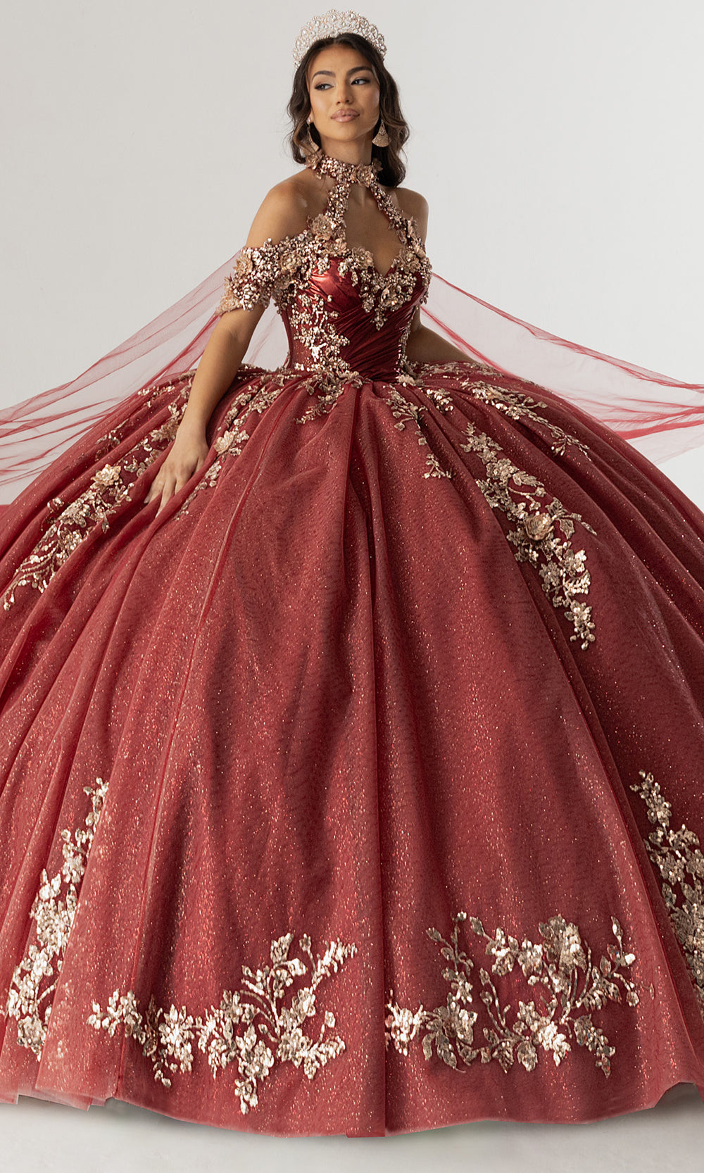 Rachel Allan RQ3178 - Illusion Neckline Quinceanera Dress Quinceanera Dresses