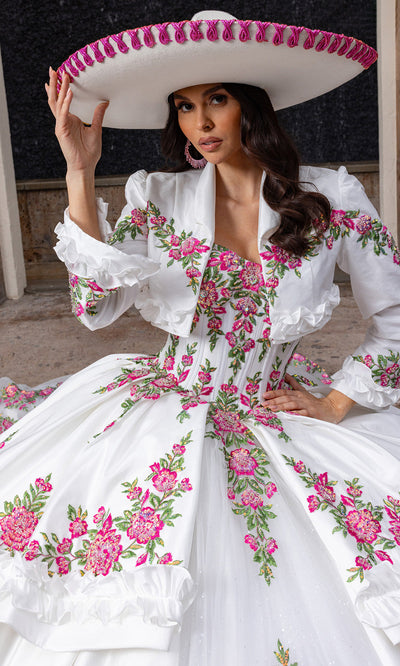 Rachel Allan RQ5015 - Colorful Off Shoulder Embroidered Gown Quinceanera Dresses