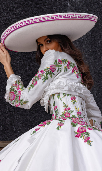 Rachel Allan RQ5015 - Colorful Off Shoulder Embroidered Gown Quinceanera Dresses