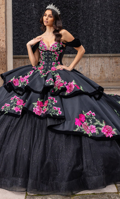 Rachel Allan RQ5016 - Embroidered Charro Style Ballgown Quinceanera Dresses