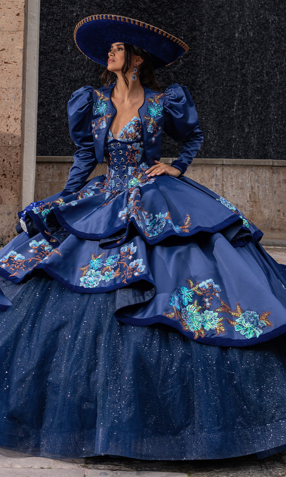 Rachel Allan RQ5016 - Embroidered Charro Style Ballgown Quinceanera Dresses