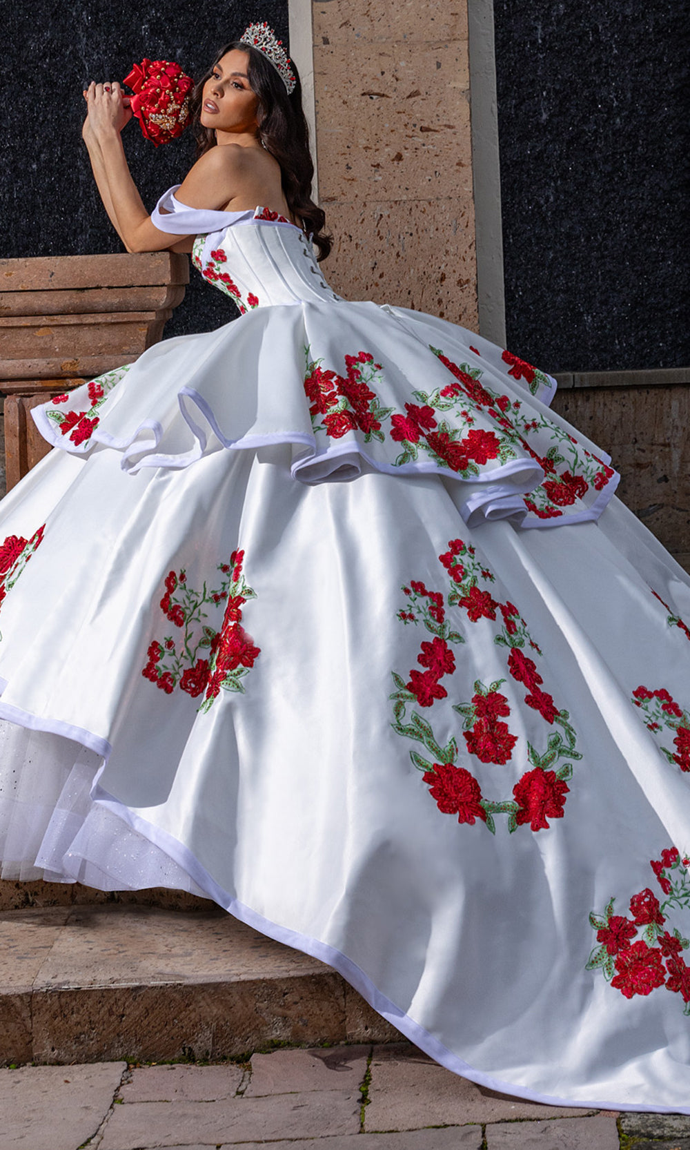 Rachel Allan RQ5016 - Embroidered Charro Style Ballgown Quinceanera Dresses