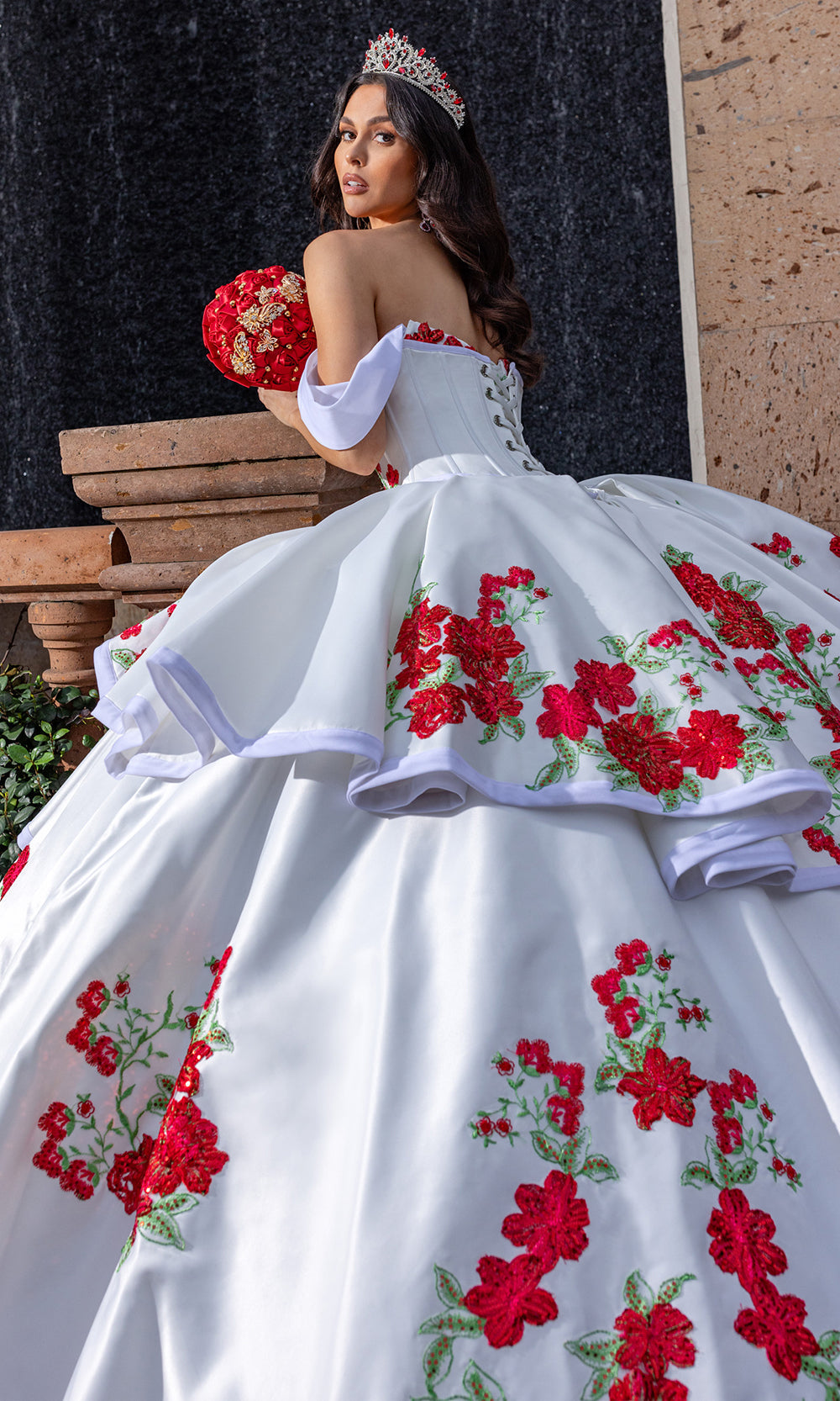 Rachel Allan RQ5016 - Embroidered Charro Style Ballgown Quinceanera Dresses