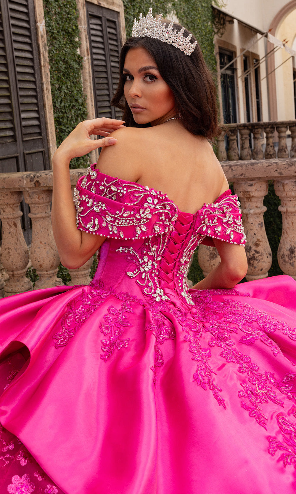Rachel Allan RQ6001 - Beaded Bodice Tiered Ruffle Quince Gown Quinceanera Dresses