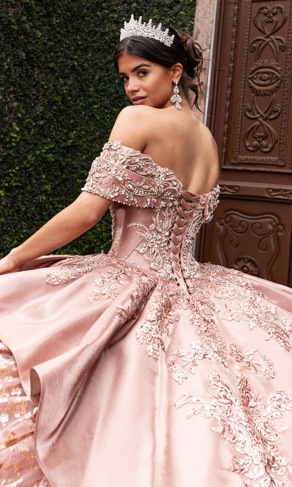 Rachel Allan RQ6001 - Beaded Bodice Tiered Ruffle Quince Gown Quinceanera Dresses