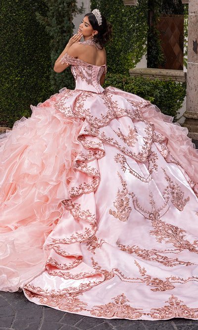 Rachel Allan RQ6004 - Tiered Ruffle Embroidered Quince Gown Quinceanera Dresses