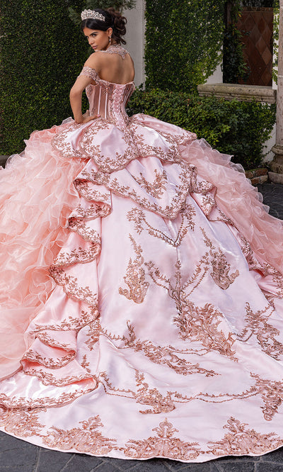 Rachel Allan RQ6004 - Tiered Ruffle Embroidered Quince Gown Quinceanera Dresses