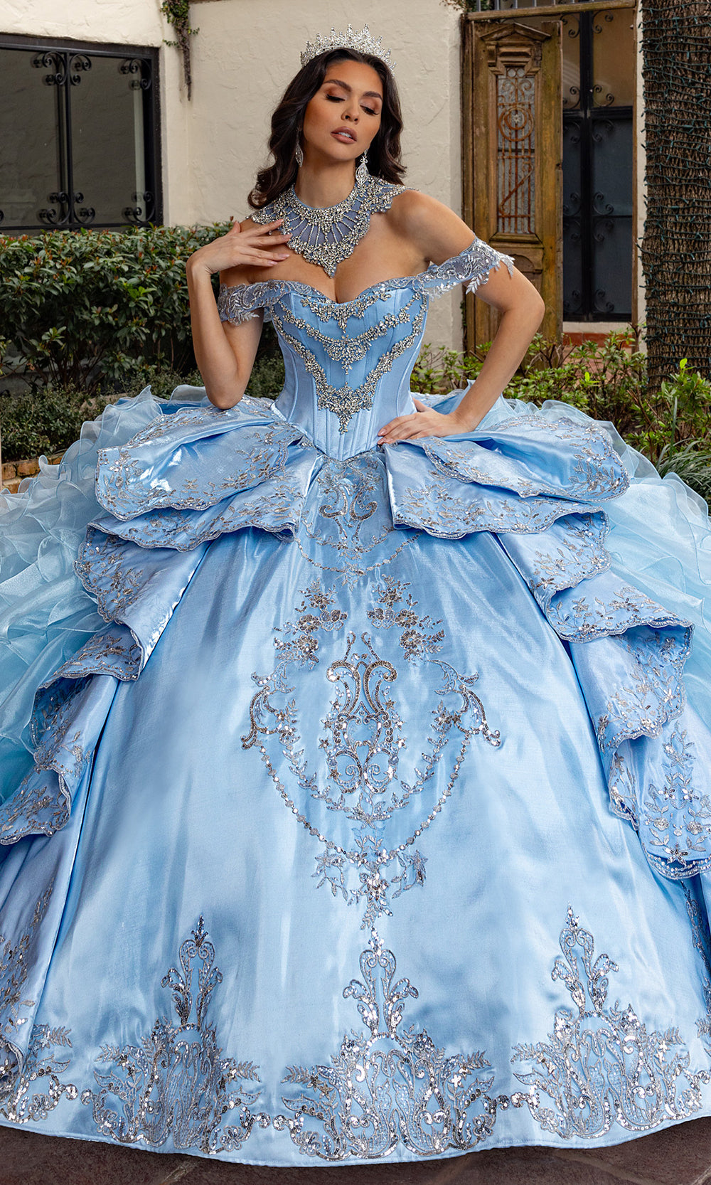 Rachel Allan RQ6004 - Tiered Ruffle Embroidered Quince Gown Quinceanera Dresses