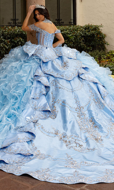 Rachel Allan RQ6004 - Tiered Ruffle Embroidered Quince Gown Quinceanera Dresses