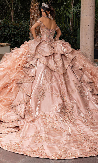Rachel Allan RQ6004 - Tiered Ruffle Embroidered Quince Gown Quinceanera Dresses