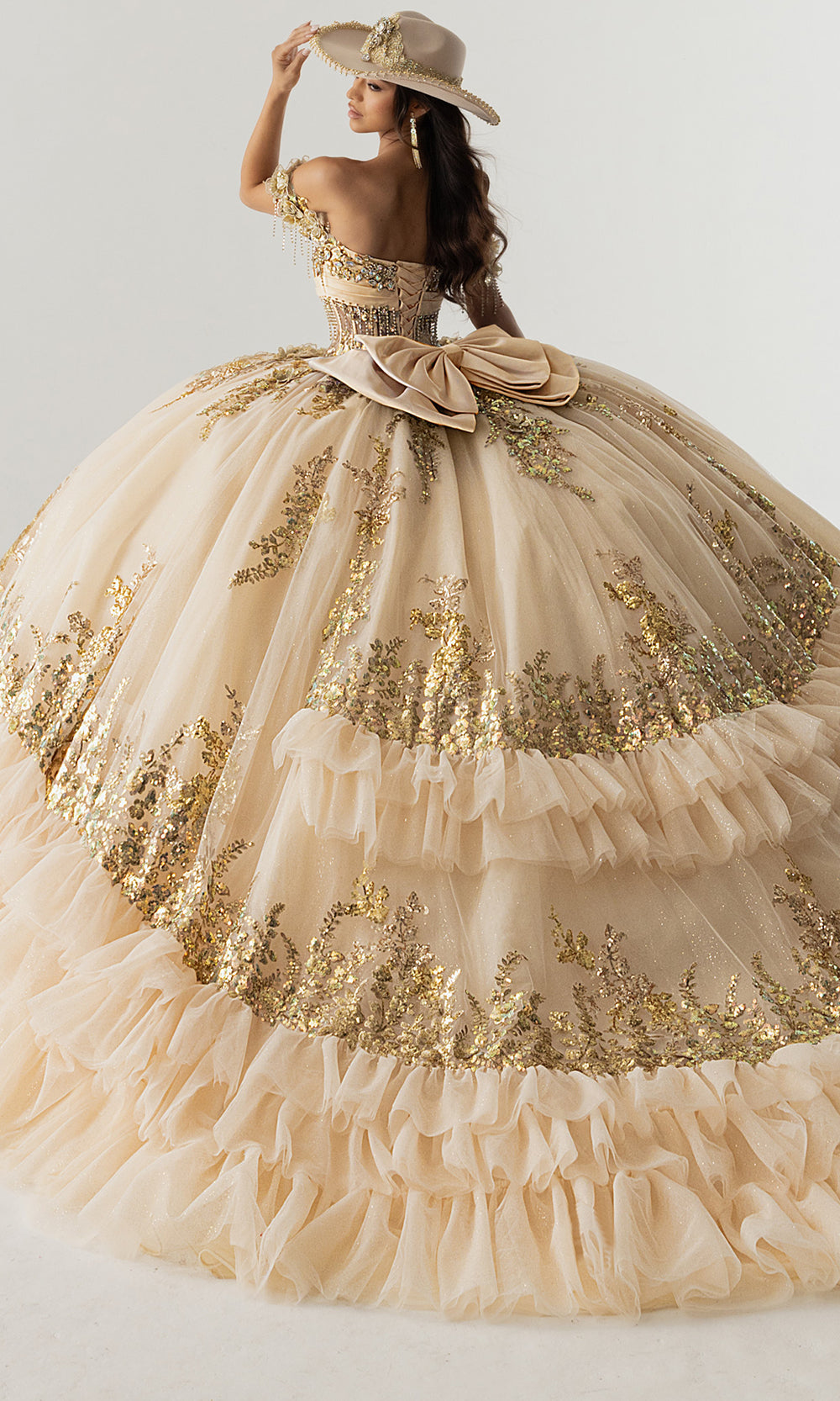 Rachel Allan RQ6012 - Off Shoulder Ruffle Quince Dress Quinceanera Dresses