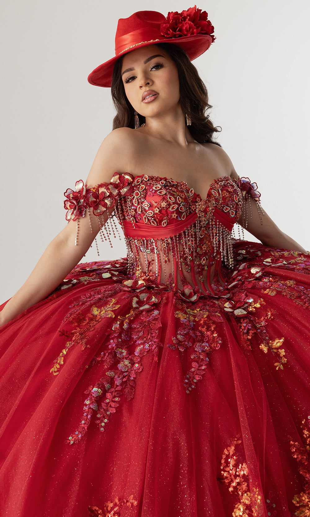 Rachel Allan RQ6012 - Off Shoulder Ruffle Quince Dress Quinceanera Dresses