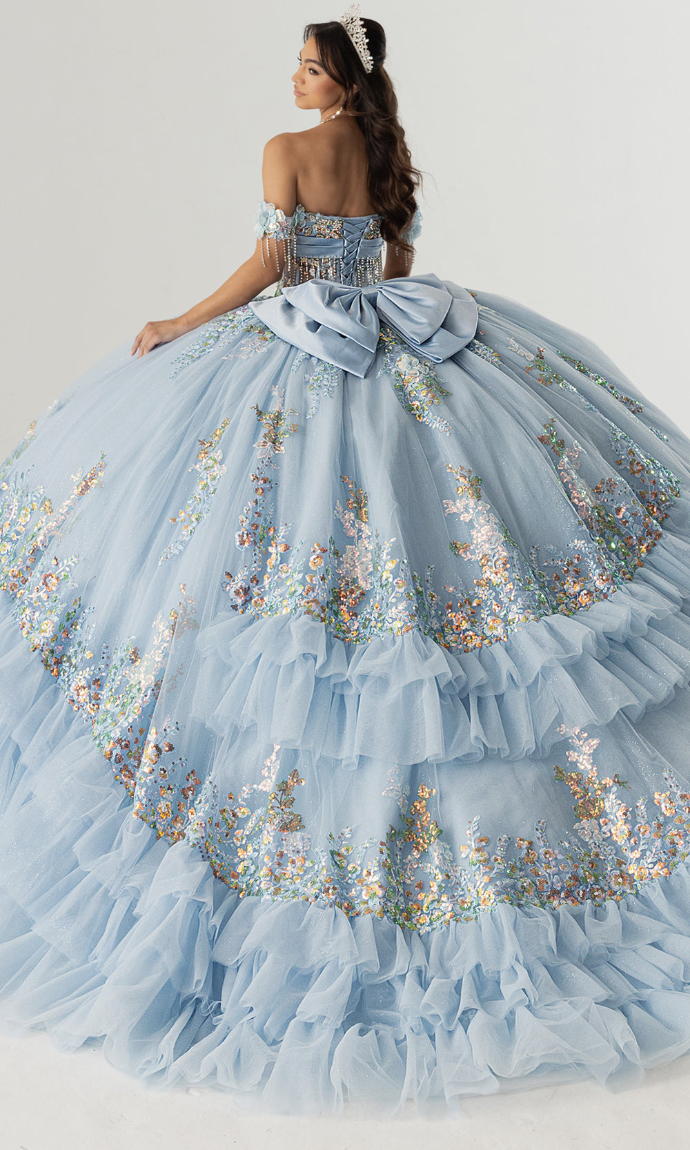 Rachel Allan RQ6012 - Off Shoulder Ruffle Quince Dress Quinceanera Dresses