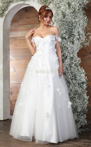 May Queen RQ8034 - Appliqued Gown