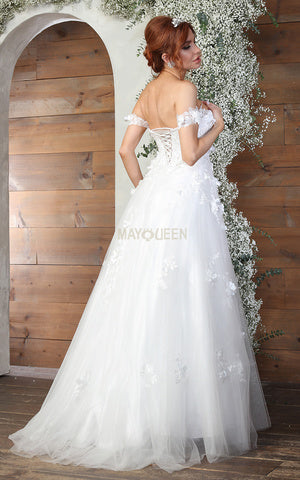 May Queen RQ8034 - Appliqued Gown