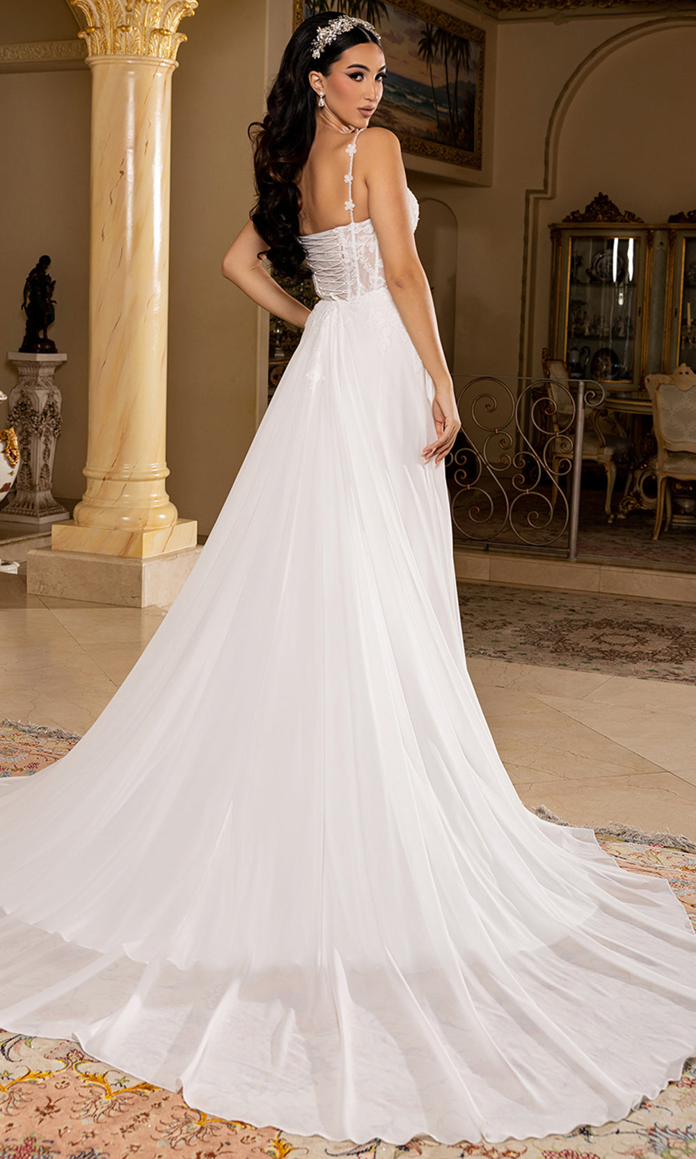 May Queen Bridal RQ8248 - Sweetheart Sleeveless A-Line Gown with Appliques