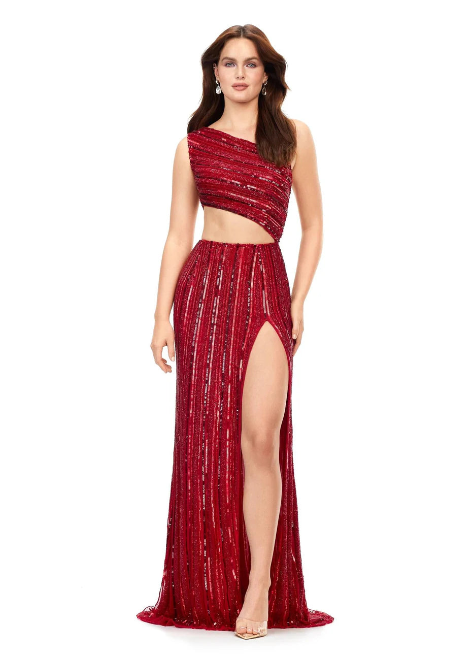 Ashley Lauren 11240 - Asymmetric Gown