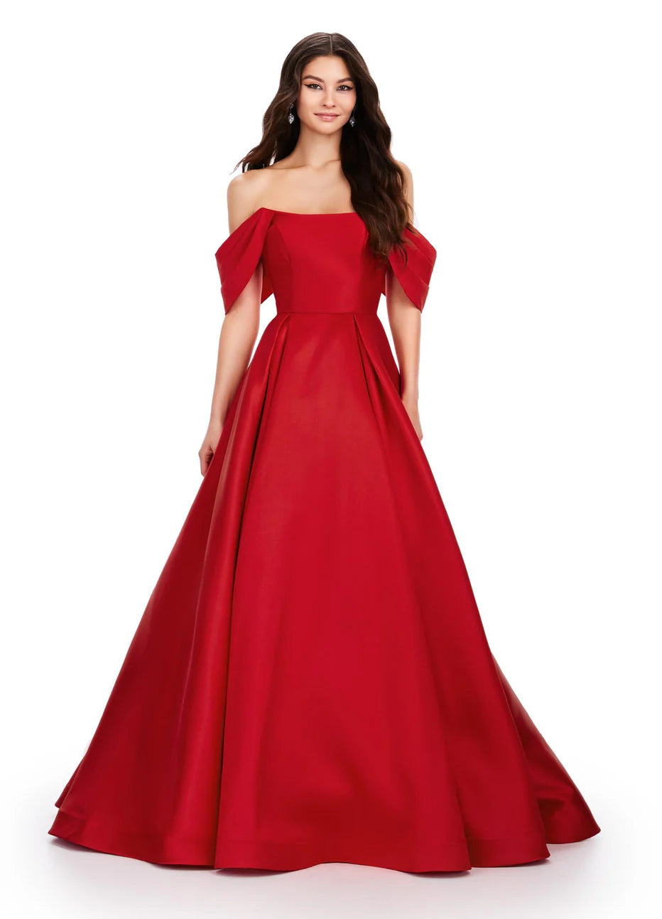 Ashley Lauren 11544 - Draped Mikado Prom Dress