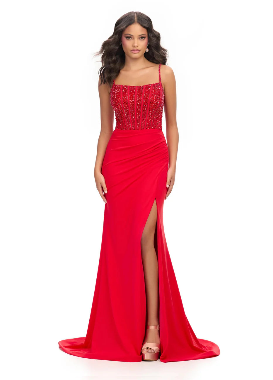Ashley Lauren 11664 - Beaded Bodice Evening Dress
