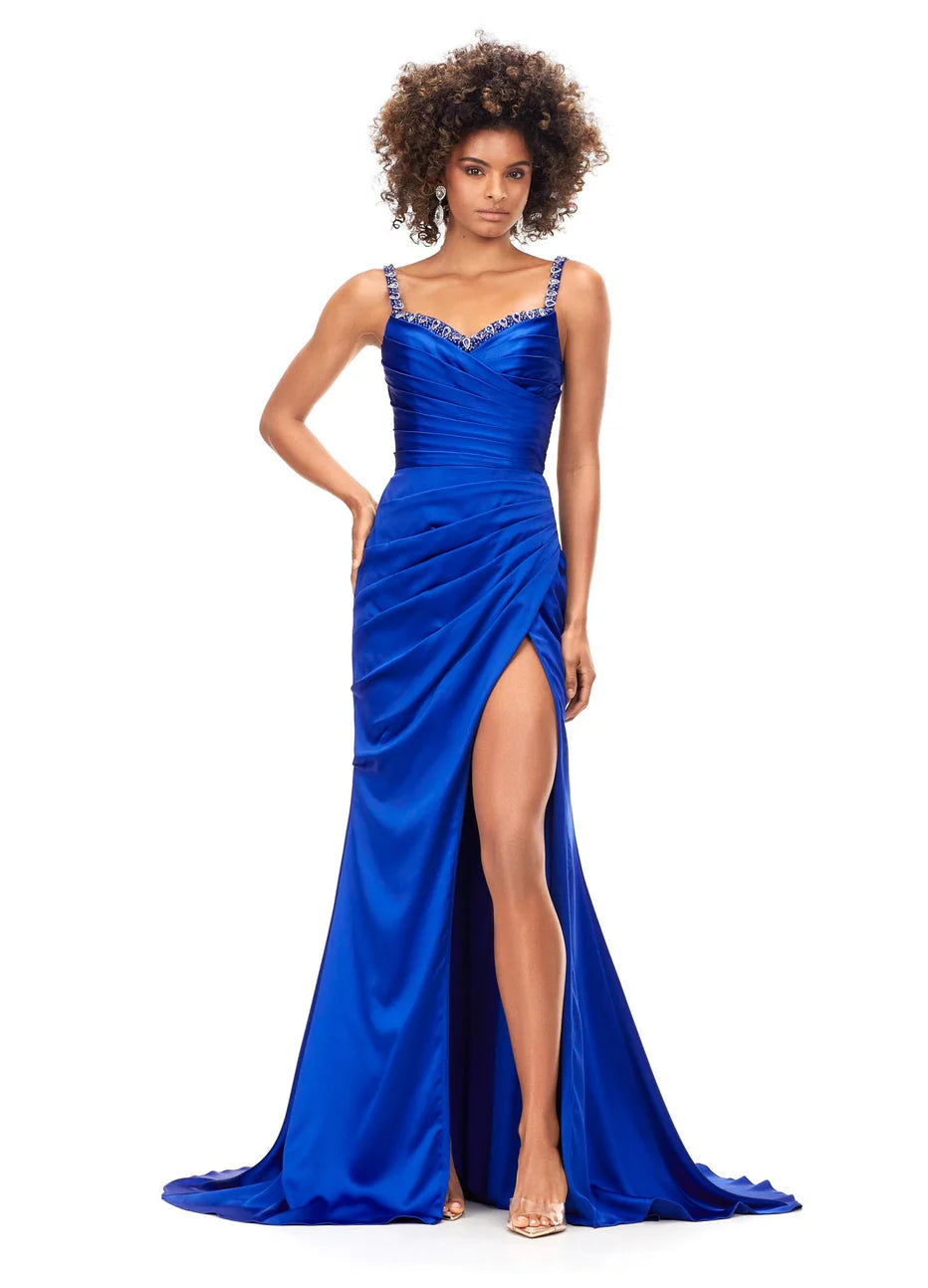 Ashley Lauren 11298 - High Slit Gown