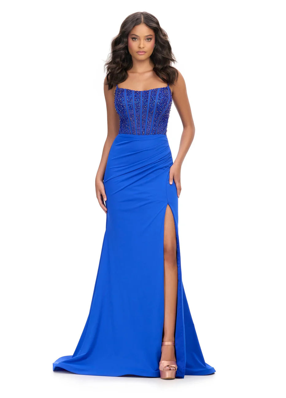Ashley Lauren 11664 - Beaded Bodice Evening Dress