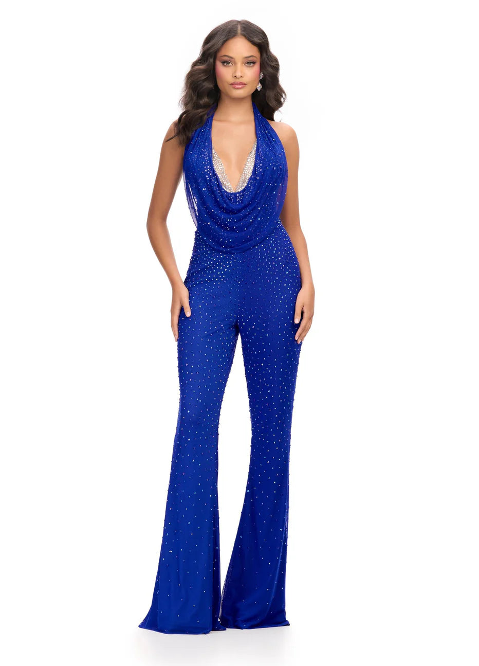 Ashley Lauren 11775 - Sleeveless Embellished Jumpsuit
