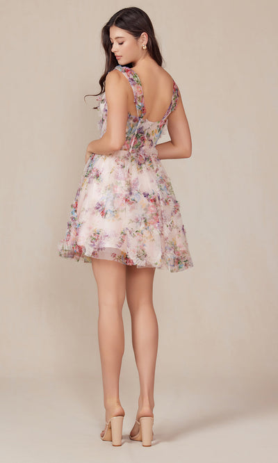 Nox Anabel S849 - Sleeveless Floral Cocktail DressSpecial Occasion Dresses