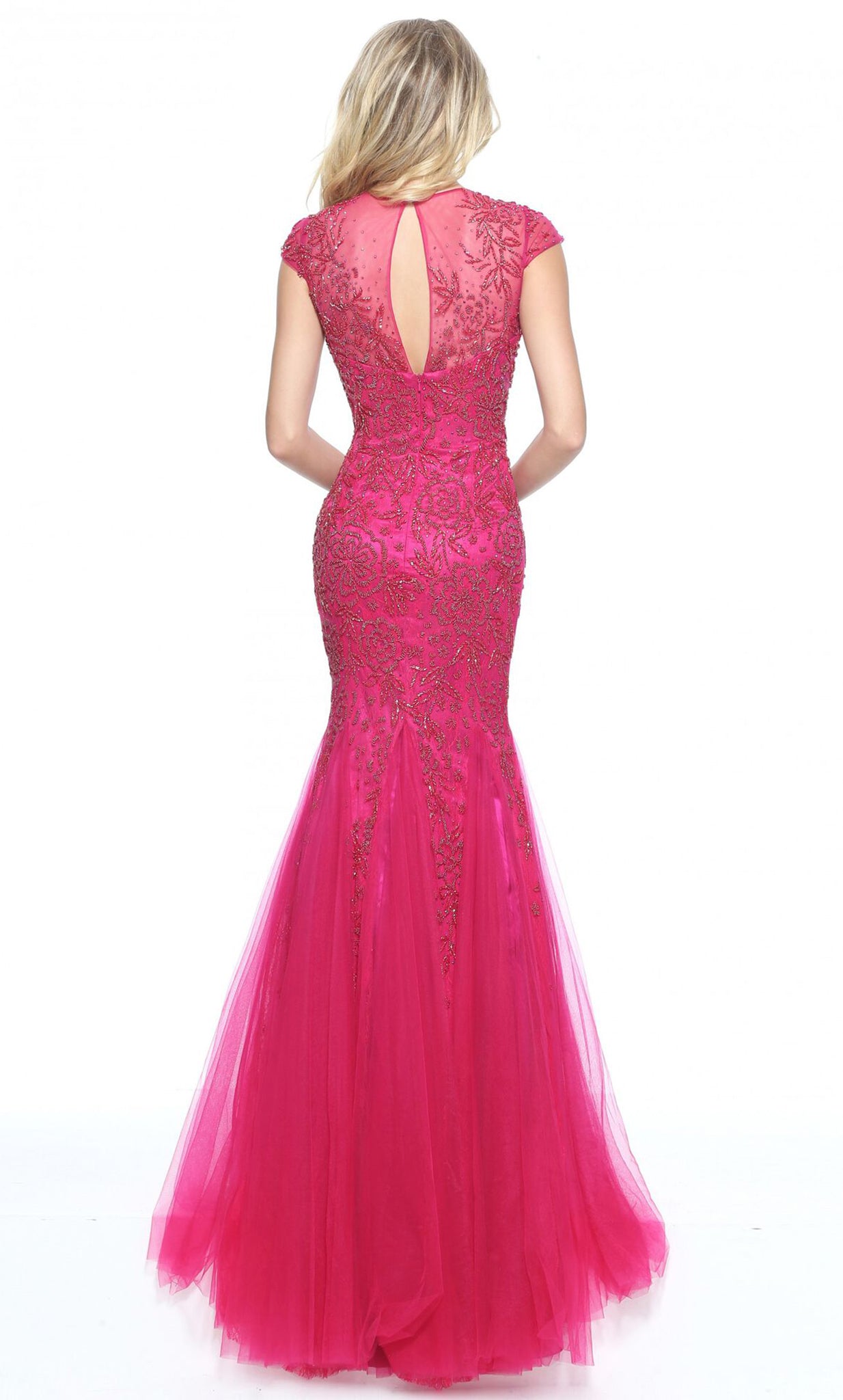 Sherri Hill 51117 - Cap Sleeve Mermaid Evening Dress