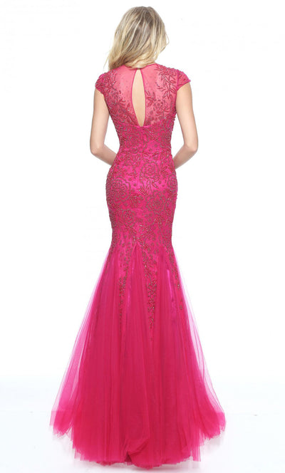 Sherri Hill 51117 - Cap Sleeve Mermaid Evening Dress
