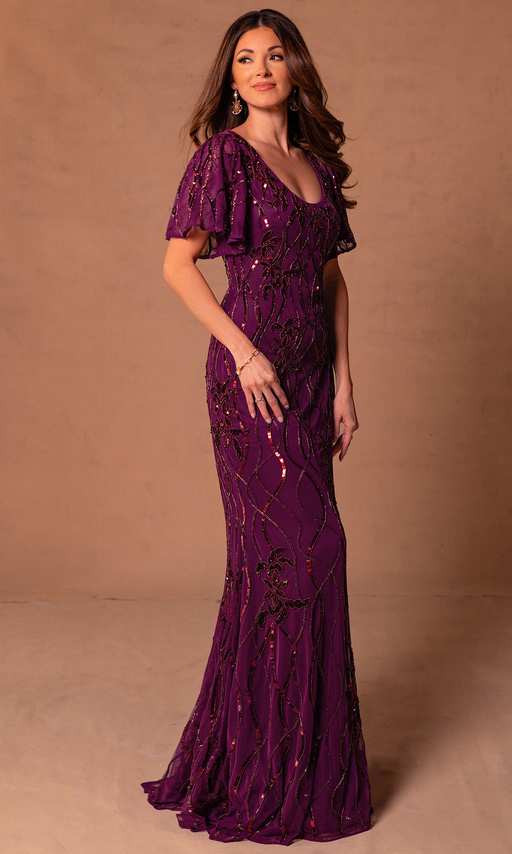 Rachel Allan RB8179 - Scoop Neck Beaded Formal Gown Mother of the Bride Dresses