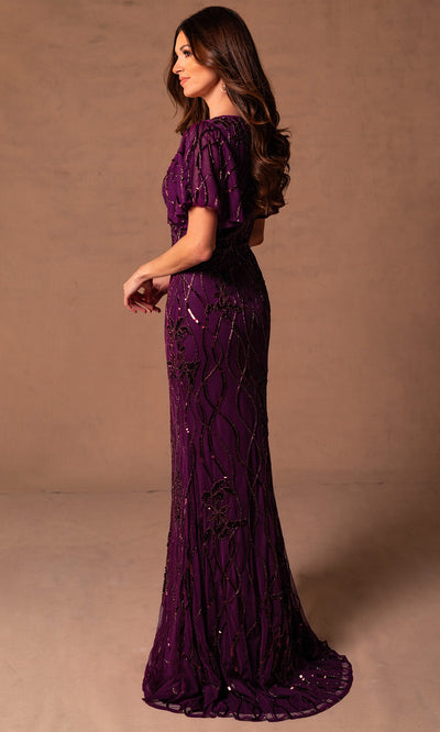 Rachel Allan RB8179 - Scoop Neck Beaded Formal Gown Mother of the Bride Dresses