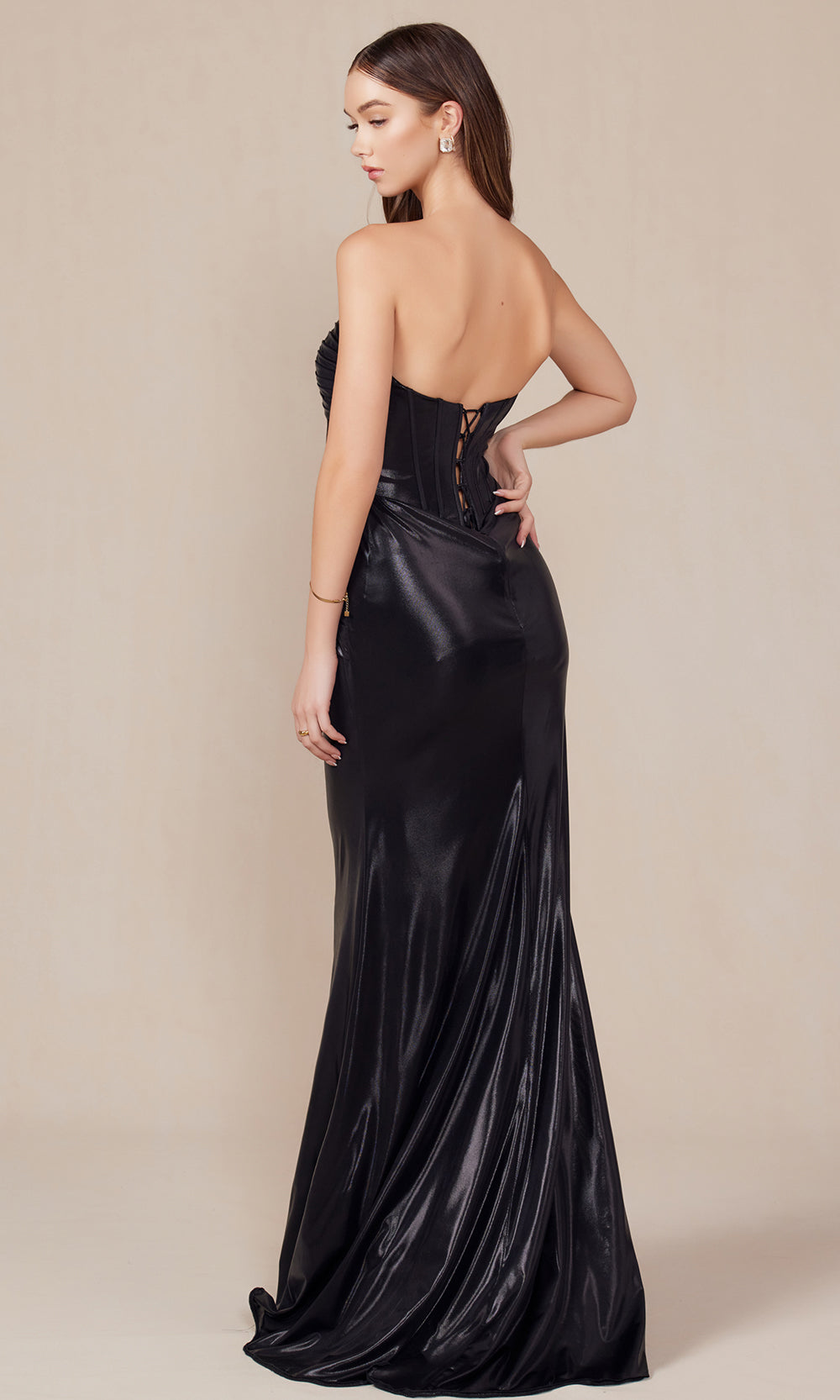 Nox Anabel T1499 - Pleated Sheath Evening DressSpecial Occasion Dresses