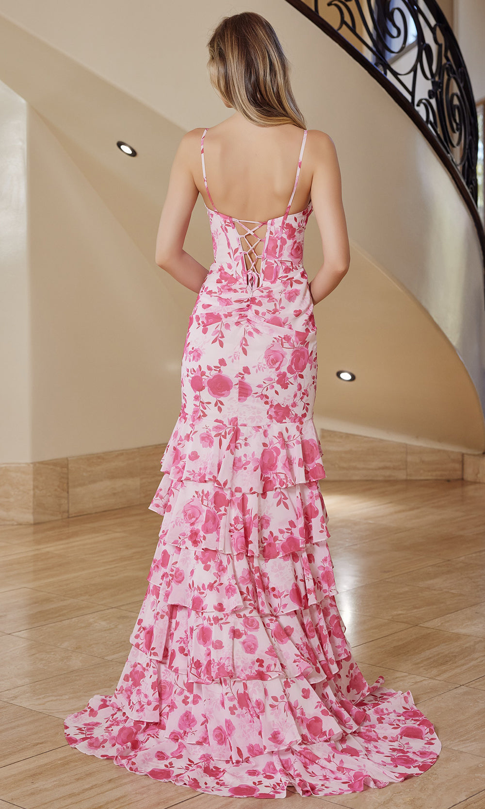 Nox Anabel T1863 - Tiered Ruffle Corset Evening Dress Prom Dresses