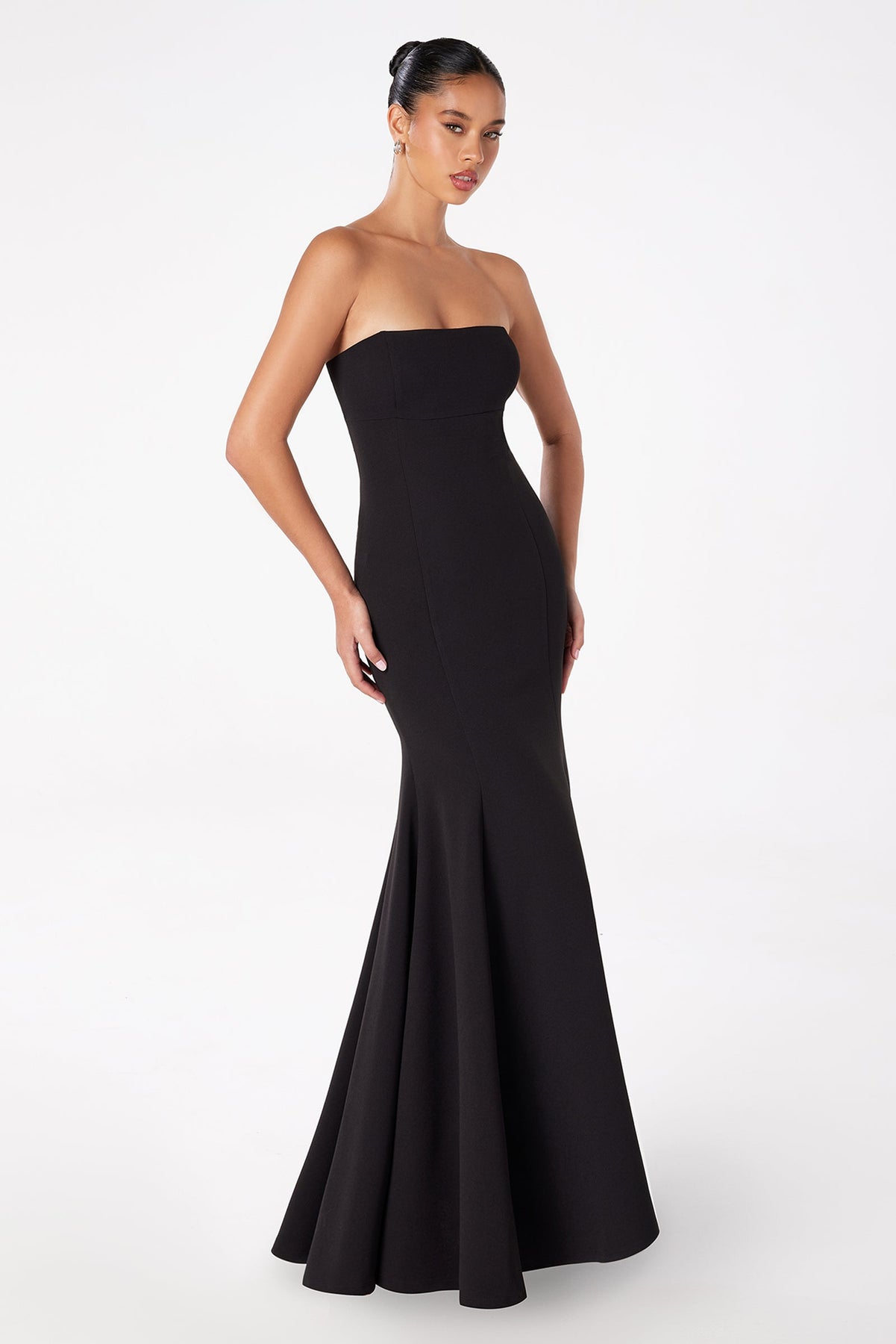 Ladivine T2010 - Strapless Lace Up Back Mermaid Gown