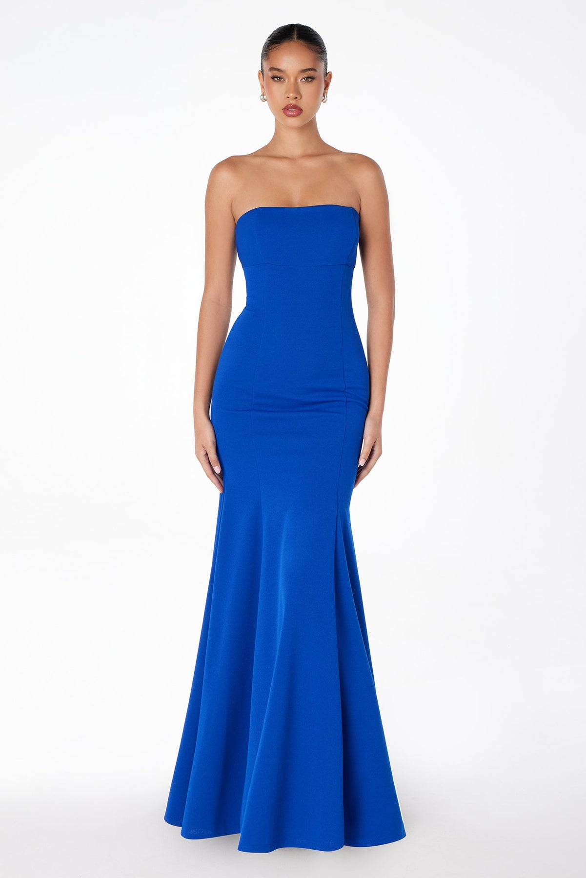 Ladivine T2010 - Strapless Lace Up Back Mermaid Gown