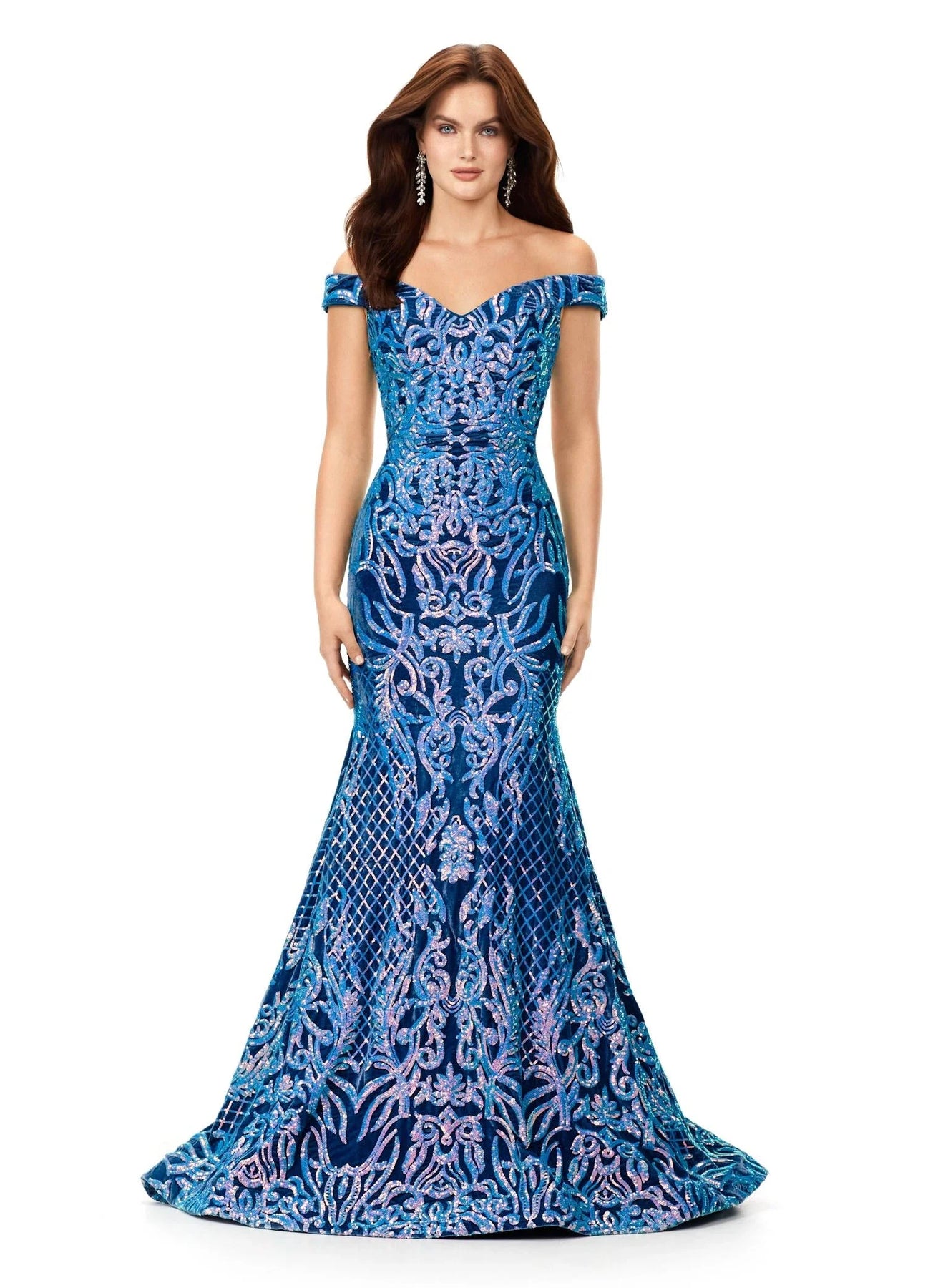 Ashley Lauren 11330 - Off-Shoulder Gown