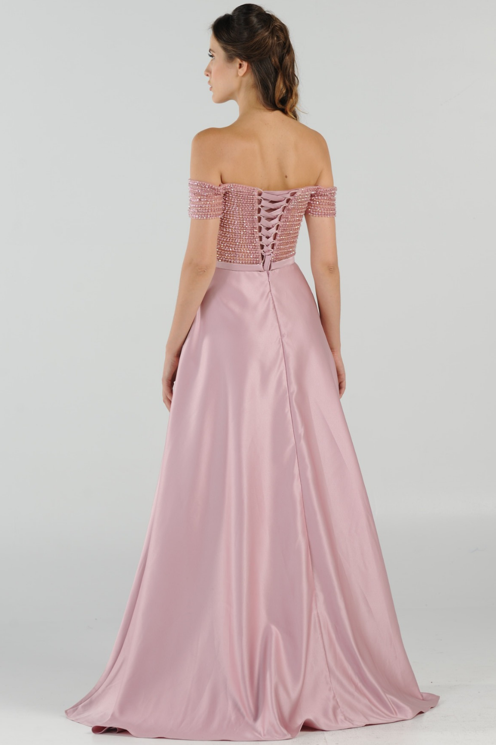 Poly USA 8132 - Embellished A-Line Formal Dress with Pockets Mother of the Bride Dresses in Pink  